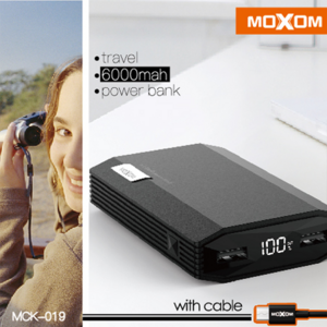 Внешний аккумулятор 6000 мАч Moxom MCK-019 + micro usb